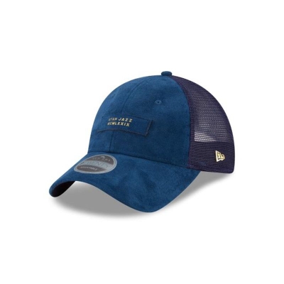 Utah Jazz Gorra | New Era NBA Trucker 9twenty Adjustable Cap Mexico - Azules